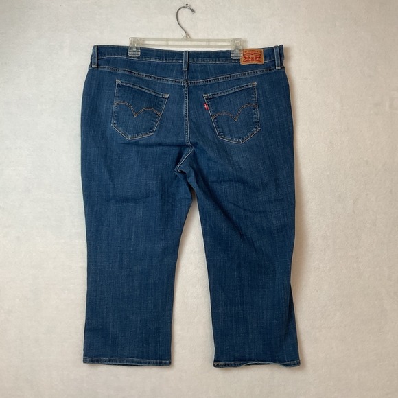 Levis 311 Shaping Skinny Capri Jeans Womens Plus 20W Blue Denim - Picture 4 of 14